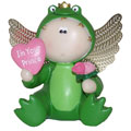 Russ Angel Cheeks Figurine - VALENTINE FROG