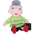 Russ Plush - Geezer Doll - WOMAN (Green Shirt - Still Got It After All These Years)
