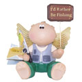 Russ Angel Cheeks Figurine - I'D RATHER BE FISHING