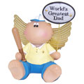 Russ Angel Cheeks Figurine - WORLDS GREATEST DAD