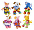 Russ Plush - Activity Dolls - COMPLETE SET OF 6 ANIMALS (12 inch)