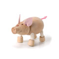 Anamalz - Posable Wooden Animals - PIG