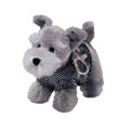 Russ Plush - Backpack Clips - SCHNAUZER (4 inch)