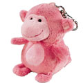 Russ Plush - Backpack Clips - PINK MONKEY (4 inch)