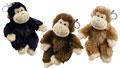 Russ Plush - Backpack Clips - MONKEYS (Set of 3) (4 inch)