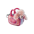 Russ Plush - Backpack Clips - PINK POODLE (w/ Carrier Bag) (4 inch)