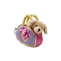 Russ Plush - Backpack Clips - YELLOW LAB (w/ Carrier Bag) (4 inch)