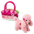 Russ Plush - Fancy Schmancy - POODLE Dog with Pet Purse (Makes Noise - 8 inch)