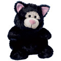 Russ Plush Bean Bag - Luvvies - BEV the Black & White Cat (5 inch)