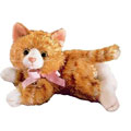 Russ Plush - Cheshire Tabby Cat - ORANGE TABBY (6 inch)