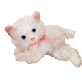 Russ Plush - Cheshire Tabby Cat - WHITE CAT (6 inch)