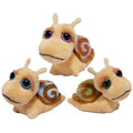 Russ Plush - Li'l Peepers - SET OF 3 MINI SNAILS (Blue, Green & Purple) (4 inch)
