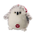 Russ Plush - BLIZZIE the Snowy Owl (5.5 inch) (Sings Happy Hoo-lidays)