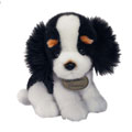 Russ Plush - Yomiko Classics Newborns - BLACK & WHITE SPANIEL (9 inch)