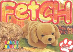 TY Beanie Babies BBOC Card - Series 3 Common - FETCH the Dog