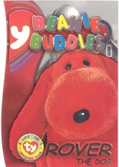 TY Beanie Babies BBOC Card - Series 3 - Beanie/Buddy Right (GOLD) - ROVER the Dog