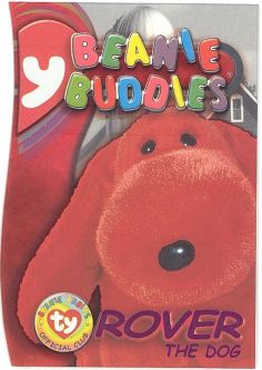 TY Beanie Babies BBOC Card - Series 3 - Beanie/Buddy Right (MAGENTA) - ROVER the Dog