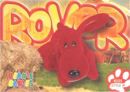 TY Beanie Babies BBOC Card - Series 4 Common - ROVER the Dog