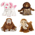 Webkinz Virtual Pets - Set of 4 August 2010 Releases (B. Owl, Orangutan, Wooly Mammoth & C Soda Pup)