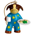 Webkinz Figurine - Holiday Ornament - COOKIES FOR SANTAKINZ COW