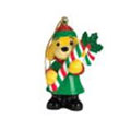 Webkinz Figurine - Holiday Ornament - SWEET PEPPERMINT PUPPY