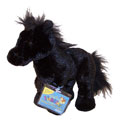 Webkinz Virtual Pet Plush - BLACK STALLION (Friesian - Retired)