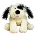 Webkinz Virtual Pet Plush - BLACK & WHITE CHEEKY DOG (Retired)