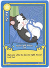 Webkinz Trading Card - B1-17/80 - BLACK & WHITE CAT (common)