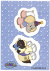 Webkinz Trading Card - DU3-01/10 - HIMALAYAN CAT & VELVETY ELEPHANT (All Dressed Up Sticker Card)