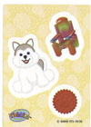 Webkinz Trading Card - ST3-10/30 - HUSKY (Sticker Card)