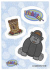 Webkinz Trading Card - ST3-12/30 - SILVERBACK GORILLA (Sticker Card)