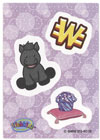 Webkinz Trading Card - ST3-02/30 - BLACK STALLION (Sticker Card)