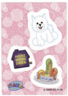 Webkinz Trading Card - ST3-21/30 - WHITE TERRIER (Sticker Card)