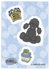Webkinz Trading Card - ST3-24/30 - BLACK POODLE (Sticker Card)