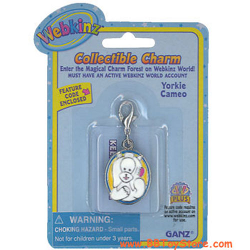 Webkinz Collectible Charm - YORKIE CAMEO