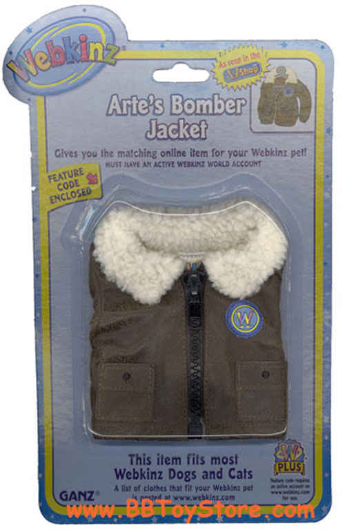 Webkinz Clothing - ARTE'S BOMBER JACKET