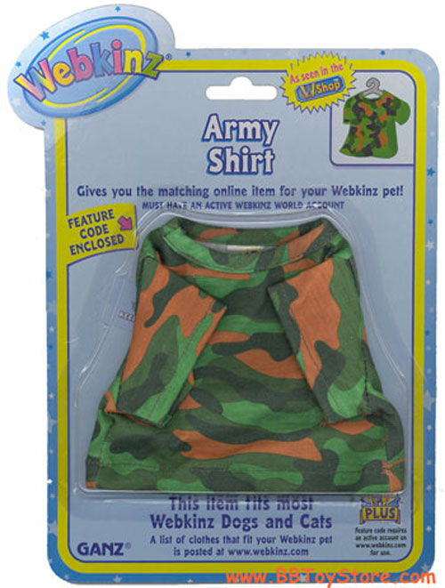 Webkinz Clothing - ARMY SHIRT