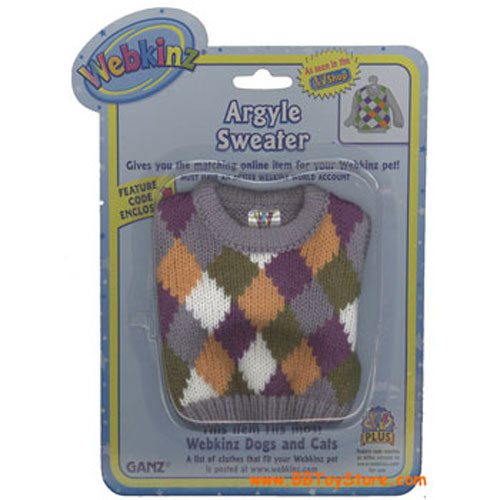 Webkinz Clothing - ARGYLE SWEATER