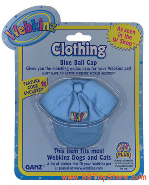 Webkinz Clothing - BLUE BALL CAP