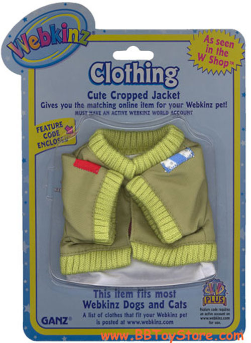 Webkinz Clothing - CUTE CROPPED JACKET
