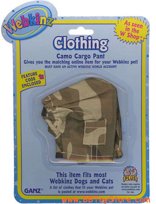 Webkinz Clothing - CAMO CARGO PANT
