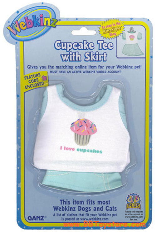 Webkinz Clothing - CUPCAKE TEE WITH SKIRT