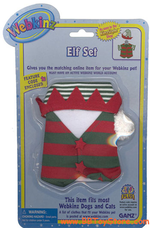 Webkinz Clothing - ELF SET