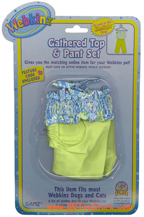 Webkinz Clothing - GATHERED TOP AND PANT SET