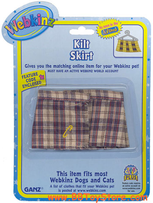Webkinz Clothing - KILT SKIRT