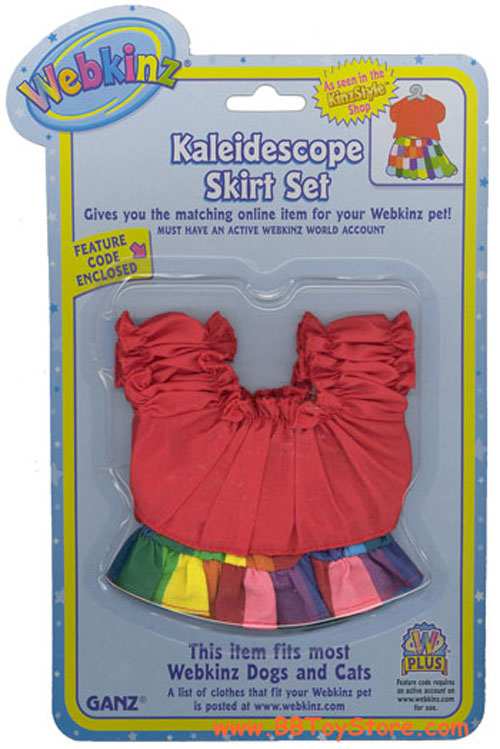 Webkinz Clothing - KALEIDESCOPE SKIRT SET