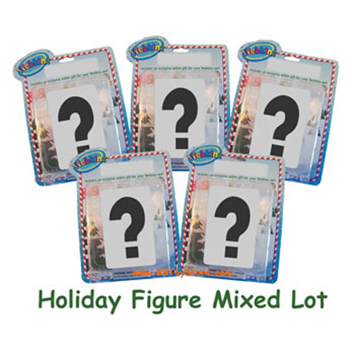 Webkinz Figurines - Holiday Ornaments - Mixed Lot ( 5 Different Figures )