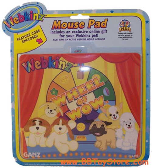 Webkinz Mouse Pad - SPIN THE WHEEL