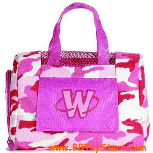 Webkinz Plush Accessory - PET CARRIER ( Camo Carrier Pink )