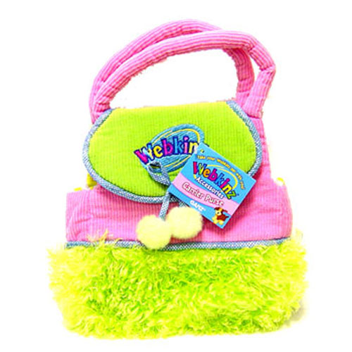 Webkinz Plush Accessory - PURSE (Pink w/ Green fur)